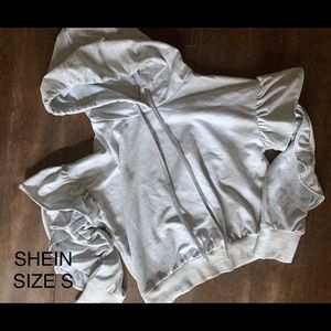 Shein ruffle hoodie